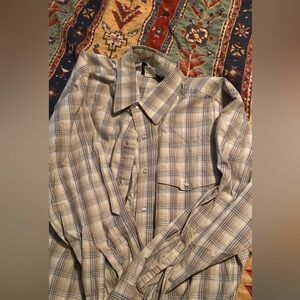 Mens western pearl snap shirt